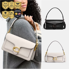 Coach Chelsea Shoulder Bag 36 Black Natural Grain Leather CDS62 picture