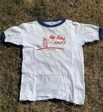 Rare 50s The King and I, I.O.D.E Ringer T Shirt Musical Movie Film Vintage picture