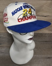VTG 90s NASCAR  Jeff Gordon #24 Snapback Hat 1995 Winston Cup Champion AJD Cap picture