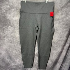 Spanx Ankle Length Hem Slit Ponte Leggings Size 3X Charcoal Gray NWT Shaping picture