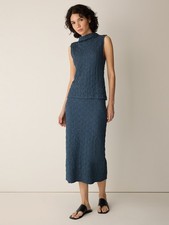 Eileen Fisher Women's Bubble Jacquard Pencil Skirt - No Import Fees picture