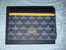 Faure le Page Men’s Business Card Holder Wallet Blue Leather picture