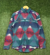 Vintage 1980’s Mutli-Colored Woolrich Wool Button Up Long Sleeve Shirt picture