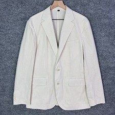 NEW J.Crew Crosby Classic Fit Unstructured Suit Jacket Stripe Blazer Size 39R picture