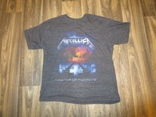 Metallica shirt size XL Master Of Puppets Graphic Print T-Shirt dark Gray men's picture