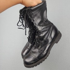 Corcoran 1525 Boots Mens Size 14 Black Leather Combat Lace Up Vibram Sole USA picture