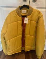Aimé Leon Dore ALD Quilted Bomber Jacket Yellow Men’s XL New With Tags picture