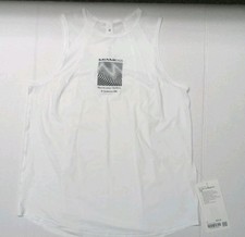 Lululemon Tank Top Womens Size 6 White Sculpt Miami 10K Running Athletic picture