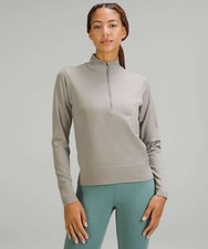 Lululemon Swiftly Relaxed Half Zip Top Women's Size 4 Gray Pullover picture
