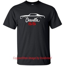 1970 1971 1972 Chevelle SS T Shirt Muscle Car Silhouette 396 LS6 454 70 71 72 picture