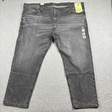 NEW Levi's 502 Taper Jeans Men 52x32 Gray Flex Performance Stretch Big & Tall picture
