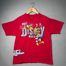 Vintage Disney World Red Disney Character Graphic Tee. Youth XL, or adult Small picture
