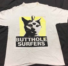 Rare 1990 Butthole Surfers Short Sleeve White Size S -5XL Shirt AC672 picture