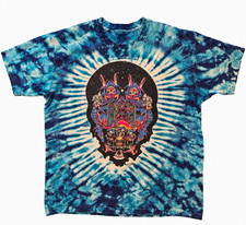Vintage Grateful Dead 1991 Jester Drums Space Tie Dye T-Shirt M/L 90s RARE/MINT picture