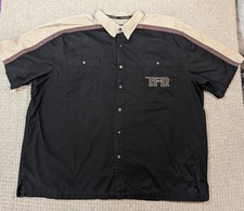 Harley Davidson Men's 3XL Garage Shirt Mechanic Biker Short Sleeve Black  picture