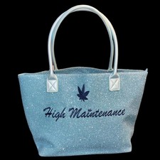 New Limited Edition High Maintenance Bag Purse Weed 420 Smoke Royal/Blue Hobo picture