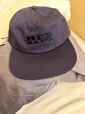 BIG BANG Embroidered Logo Men's Gray Blue Solid Pattern Baseball Cap Hat picture