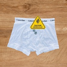 H.E.Arts Male Erotic Art custom print Mens white cotton Trunk underwear picture