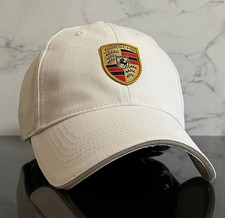 Porsche Beige Baseball Cap Embroidered Logo Adjustable Lightweight Hat NWT picture