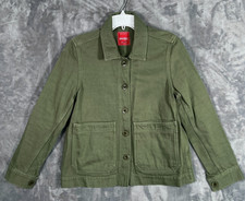 Paynter Batch No. 6 Chore Jacket Womens XS Green Italian Bull Denim picture