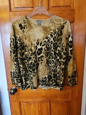Designers Originals Women's Sweater Size 2X Animal Print NWOT picture