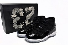 Nike Air Jordan 11 Retro Space Jam Black White Men's Shoes 378037-003 picture