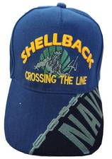 U.S. Navy Shellback, Crossing the line, Navy on bill, navy blue hat picture