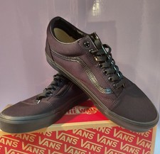 mens size 9.5 shoes black OG vans 500264 new with box picture