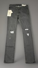 NWT-Rag & Bone Women Jeans Size 25 Iron w/Holes Skinny Distressed Denim USA Made picture