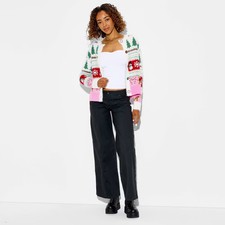 Women's Holiday Icons Festive Graphic Cardigan picture