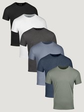 NEW Fresh Clean Threads Best Sellers Crew 6-Pack - Short - Choose Color & Size picture