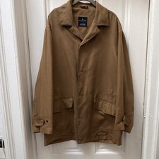 Ermenegildo Zegna Microtene 10.000 Men’s Dark Tan L Lined Button Overcoat picture