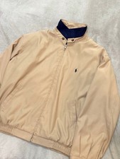 Vintage Polo Ralph Lauren Windbreaker Jacket Beige Tan Size L⁠ picture