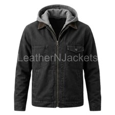 Spider Man Brand New Day Tom Holland Peter Parker Black Hooded Denim Jacket picture