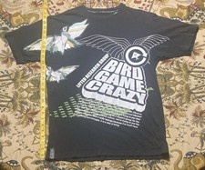 Rare Vintage LRG brand Streetwear Bird Game Crazy Screen print Shirt Sz L HTF picture