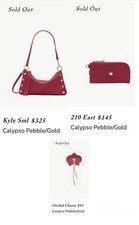 NWT Hammitt Kyle Calypso SET Handbag Bag Purse Wallet & Orchid Flower Charm RARE picture