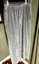 Women's Saks Fifth Avenue Real Clothes Light Gray Valor Pullon Pants w/Pockets M picture