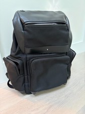 Montblanc Nightflight Backpack Flap Black Nylon Leather Trim picture