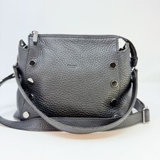 Hammitt Bryant Medium Black Pebbled Leather Gunmetal Hardware Shoulder Bag picture