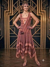 Nataya Flapper Gatsby Romantic Vintage Inspired 20s Dress NWT Small picture
