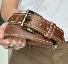 Handmade Heavy Duty Leather Work Tool Gun Belt 1.5