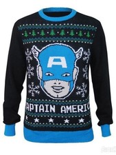NWT Marvel Captain America Ugly Christmas Sweater Size Small picture