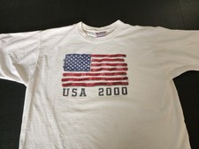 Vintage Y2K Year 2000 USA T-Shirt Mens XL Short Sleeve Cotton Graphic Americana picture