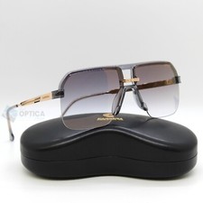 NEW Carrera 1066 Half Rim Navigator Sunglasses KB7 Grey Gold Mirror Gradient picture