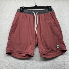 Vuori Mens Size S Red Kore Lined Drawstring Athletic Shorts (J11) picture