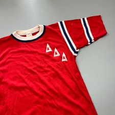 Vintage Bantams T-Shirt Mens M Red Delta Delta Delta Tri Delta Greek Sorority picture