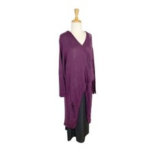 e Frequence 1 OS Purple Cardigan Sweater Art To Wear Lagenlook Fairy S M L XL 1X picture