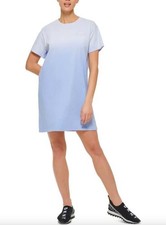 DKNY Women's Dip Dyed T-Shirt Dress Blue S NEW $60  DP2D4590 picture