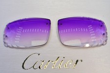 Cartier big c diamond cut lenses wood horn trivex Sunglasses ct0092o Purple56 picture