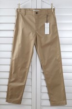 MAISON KITSUNE Paris NWT $365 Mens Khaki Tapered Pants in Beige Size 40 picture